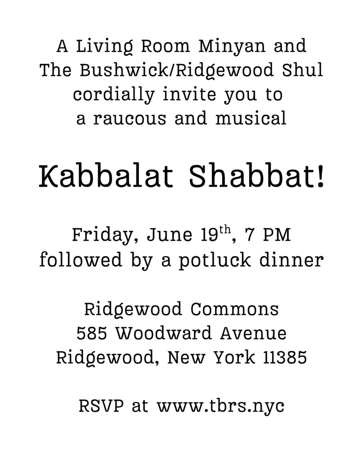 Event poster